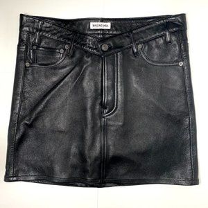 nwt balenciaga leather skirt